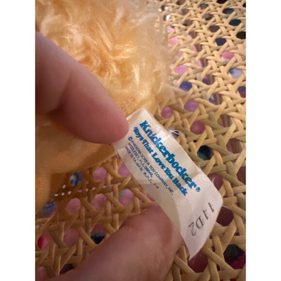 Vintage Knickerbocker 11 D2 Mini 5” Bunny with Orange Plaid Ears. Rare-Read - Picture 8 of 10